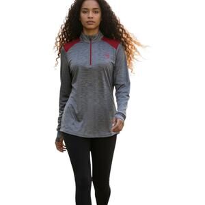 ❤️2/$12 USC Trojan Apparel Womens Active Wear 1/4 Zip Activewear Jacket, Sz M